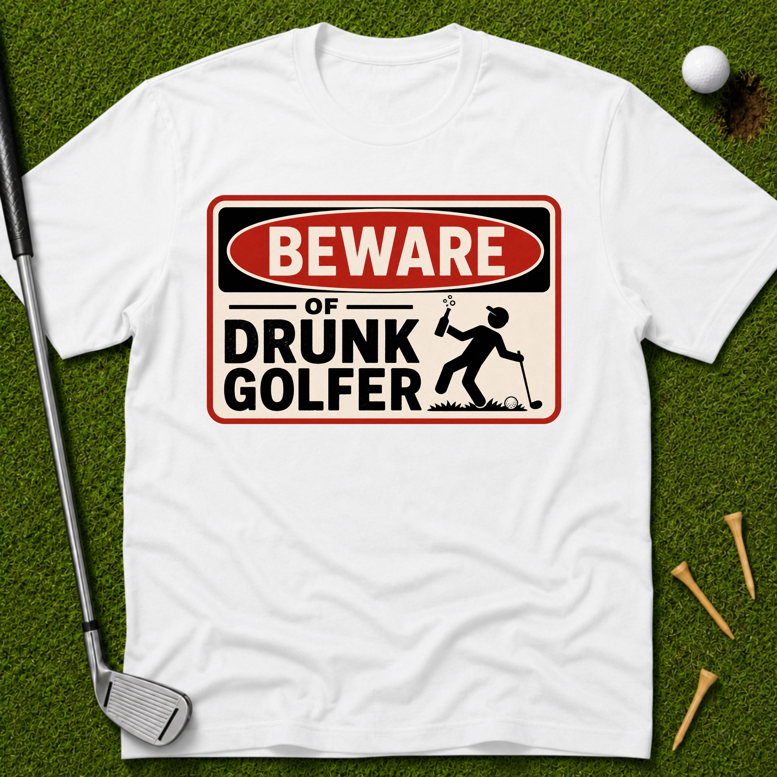 Beware of Drunk Golfer T-Shirt