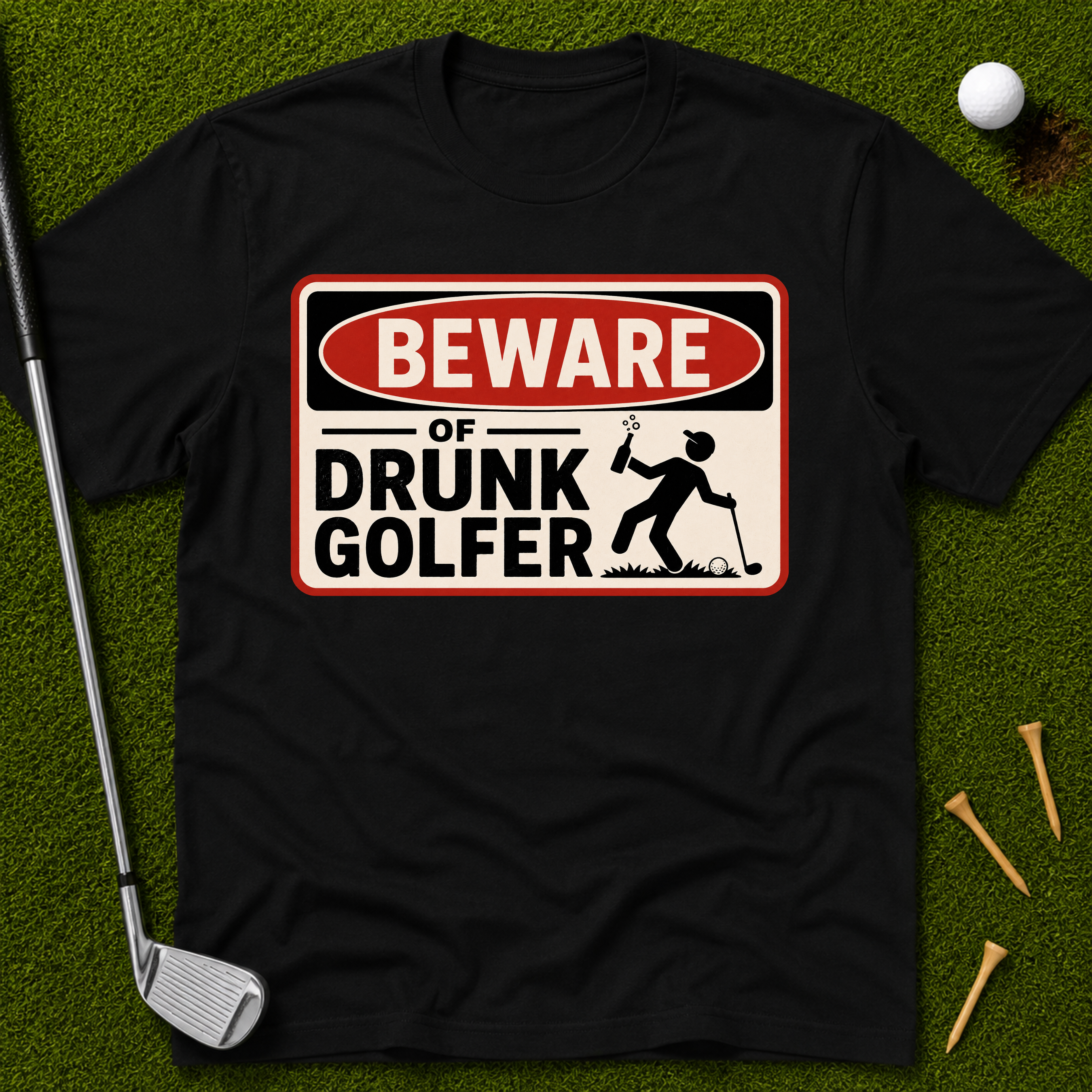 Beware of Drunk Golfer T-Shirt