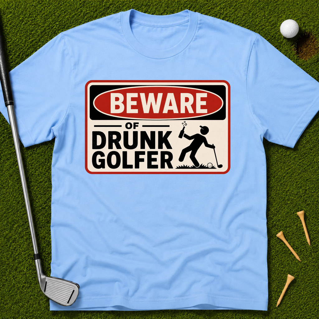 Beware of Drunk Golfer T-Shirt