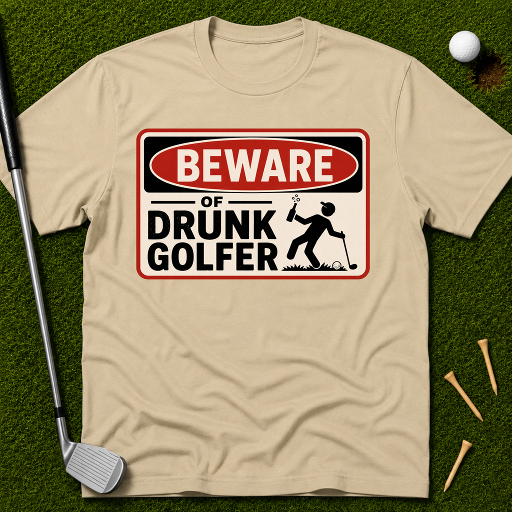 Beware of Drunk Golfer T-Shirt
