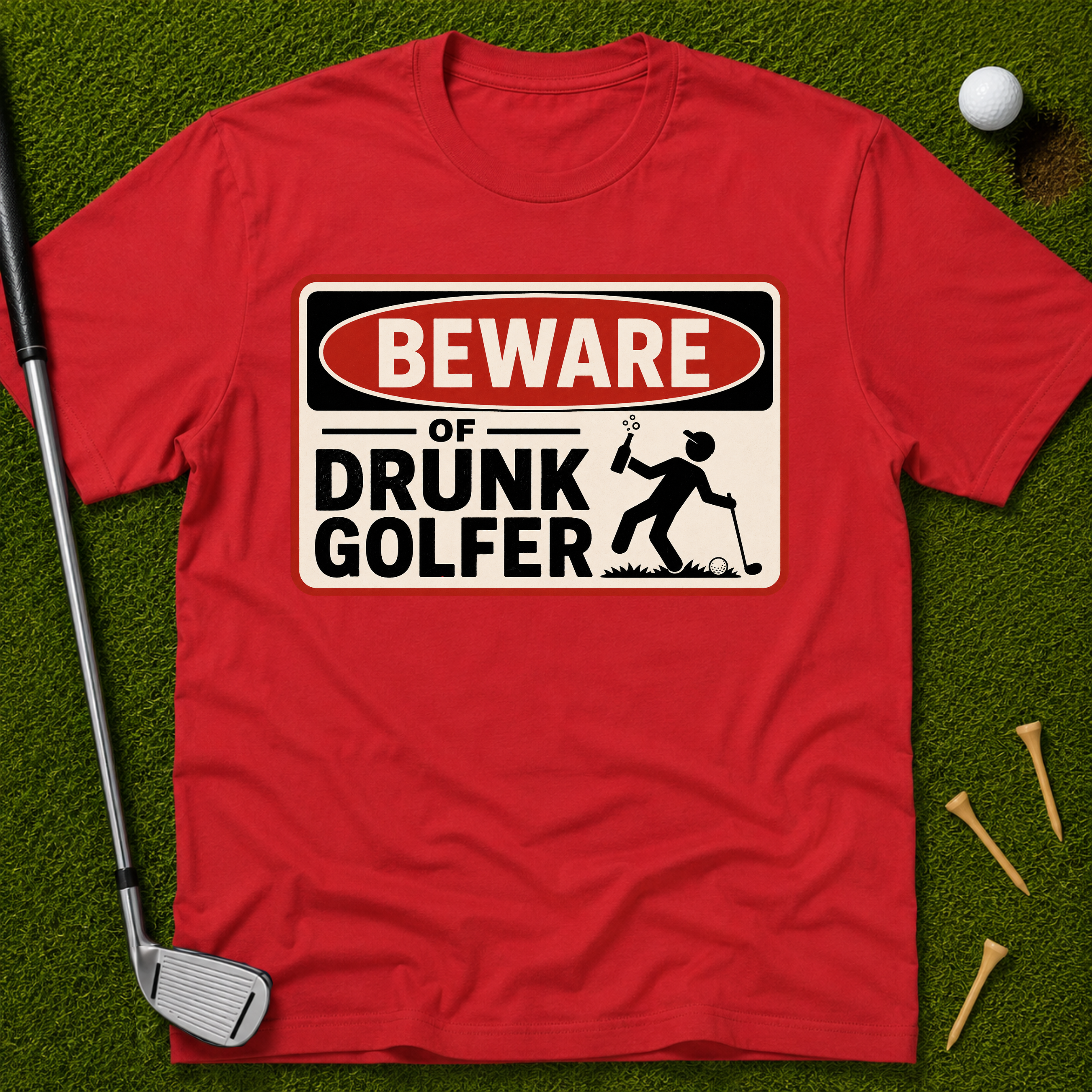 Beware of Drunk Golfer T-Shirt