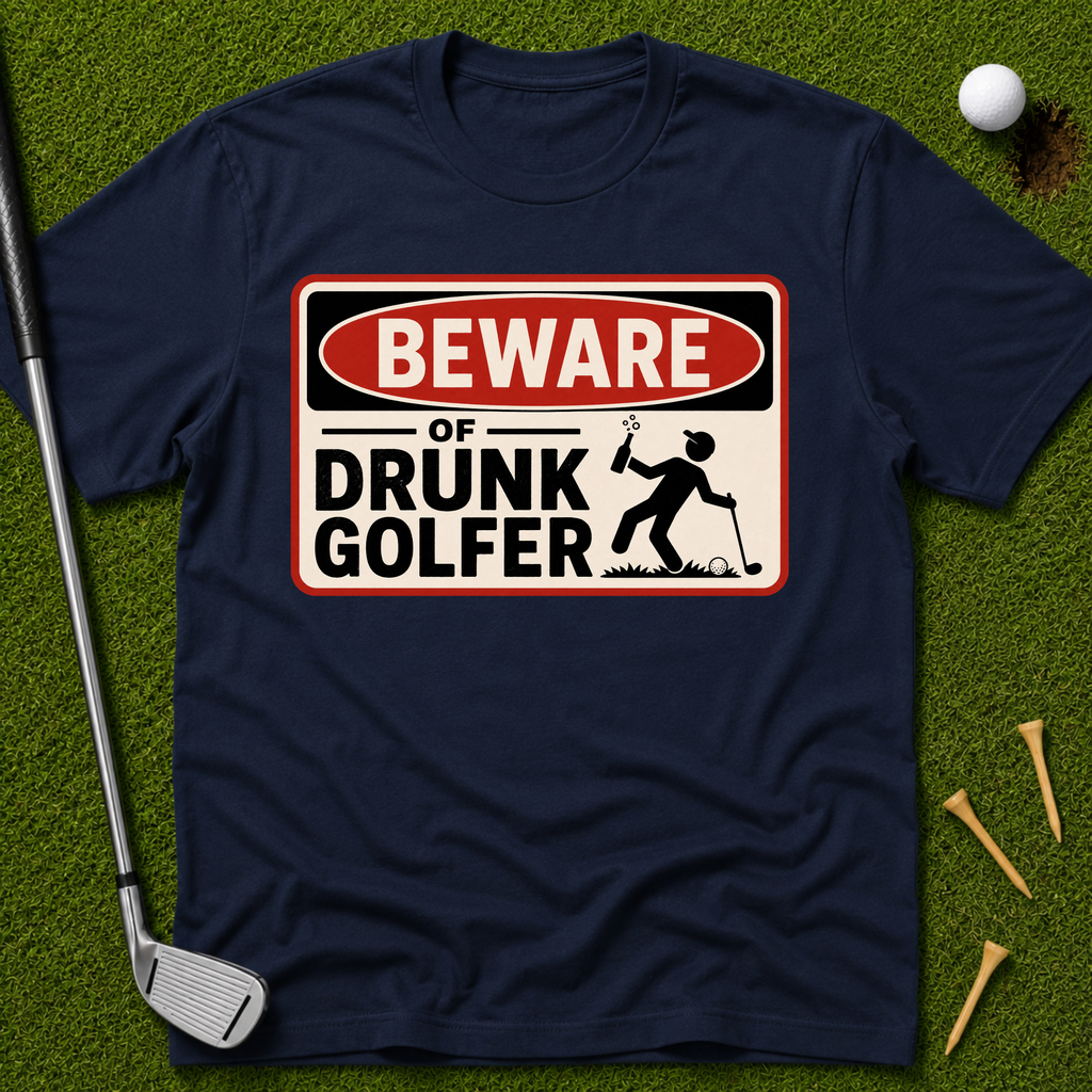 Beware of Drunk Golfer T-Shirt