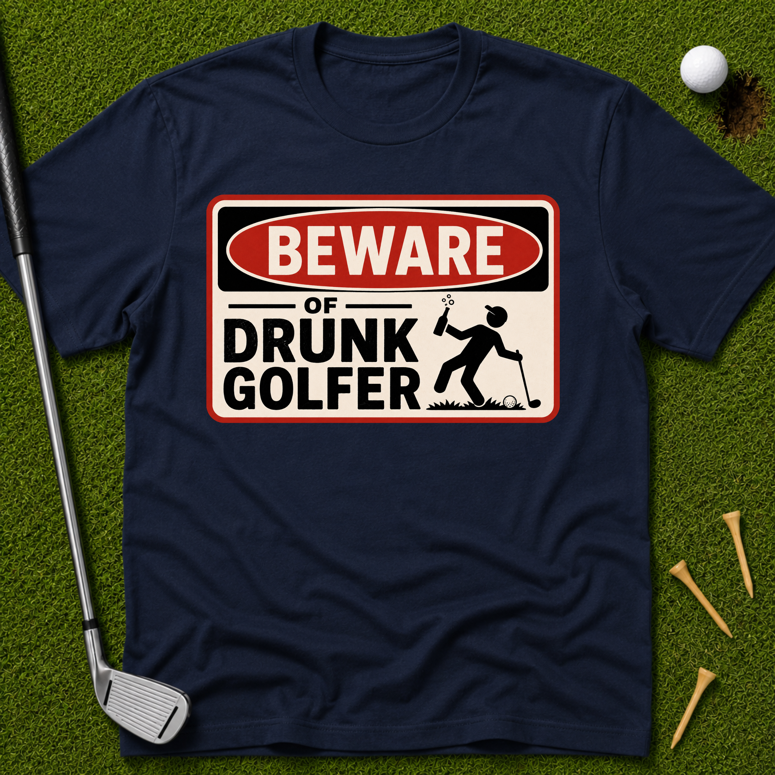 Beware of Drunk Golfer T-Shirt
