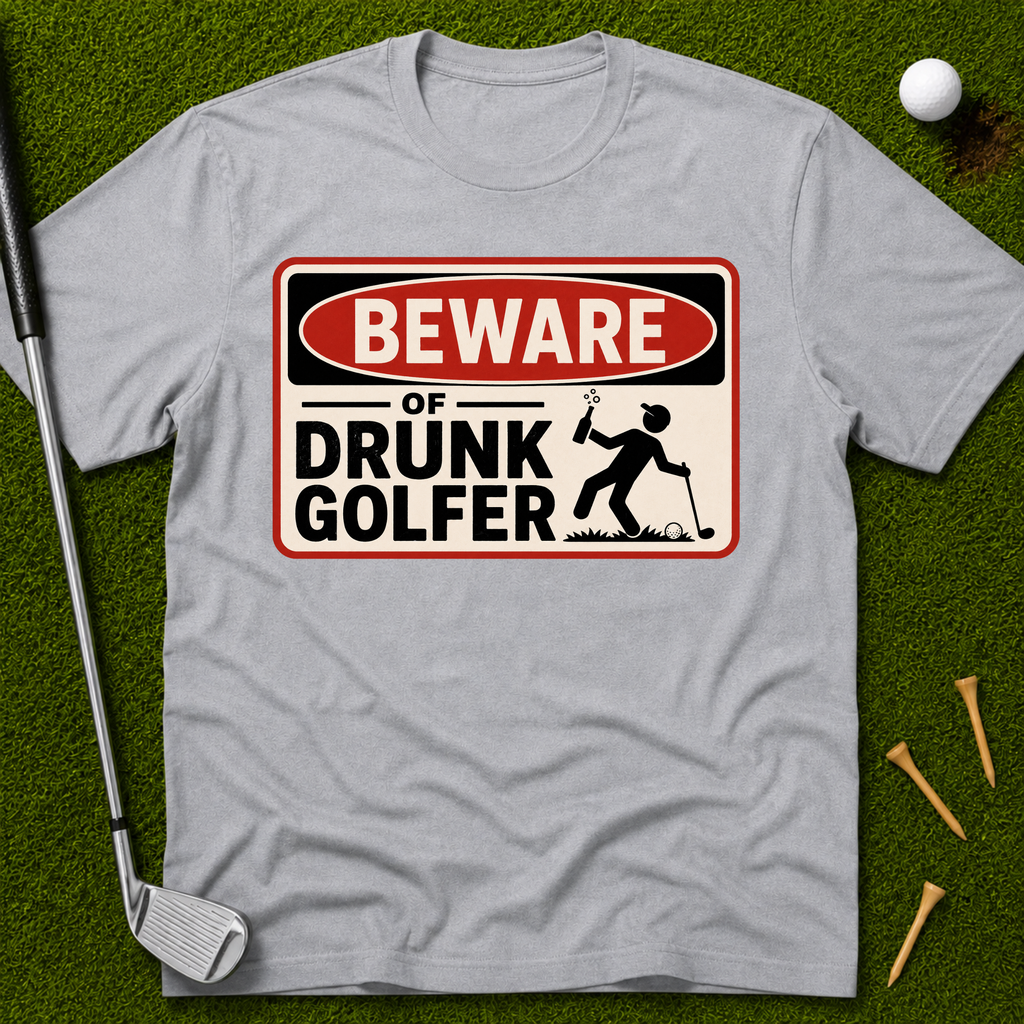 Beware of Drunk Golfer T-Shirt