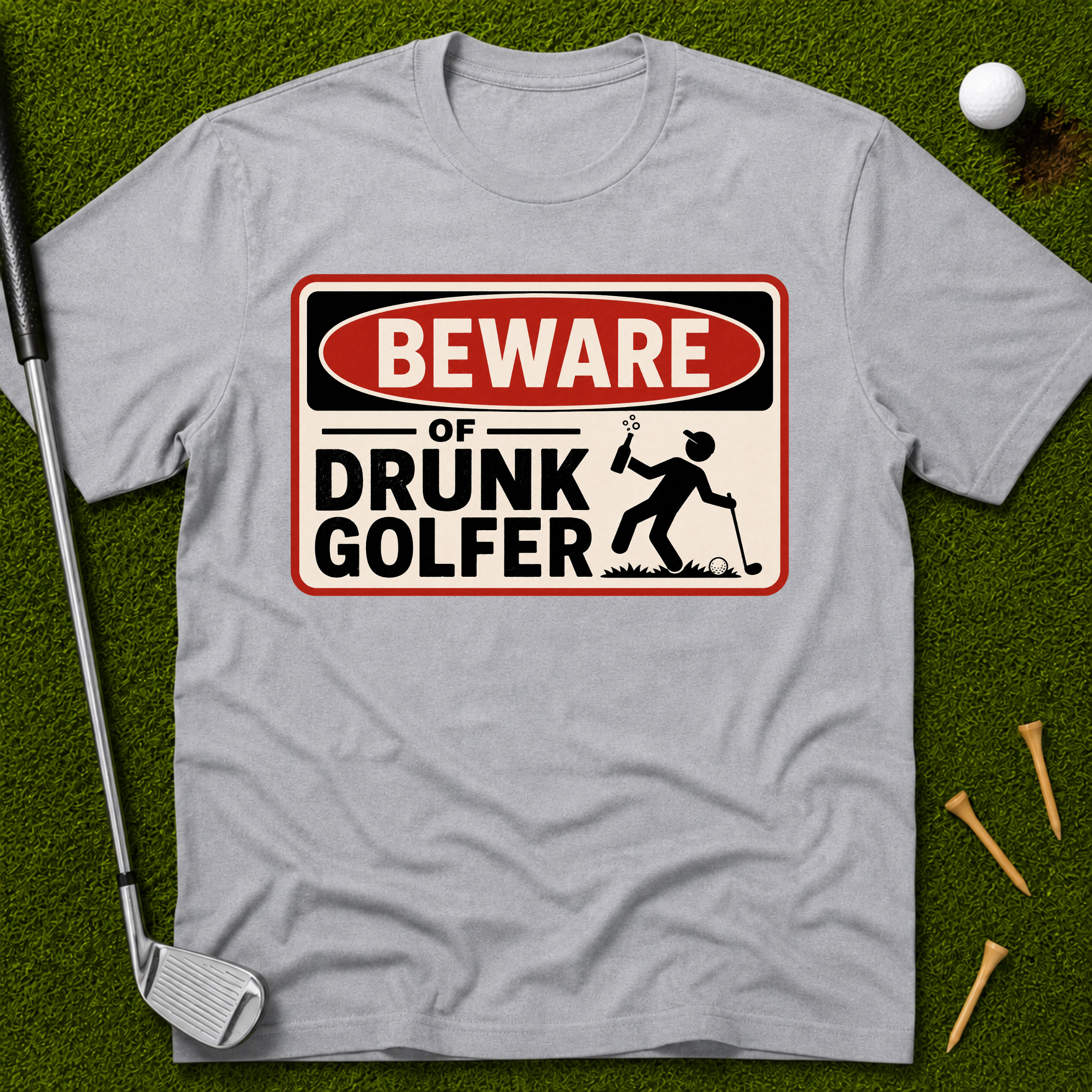 Beware of Drunk Golfer T-Shirt