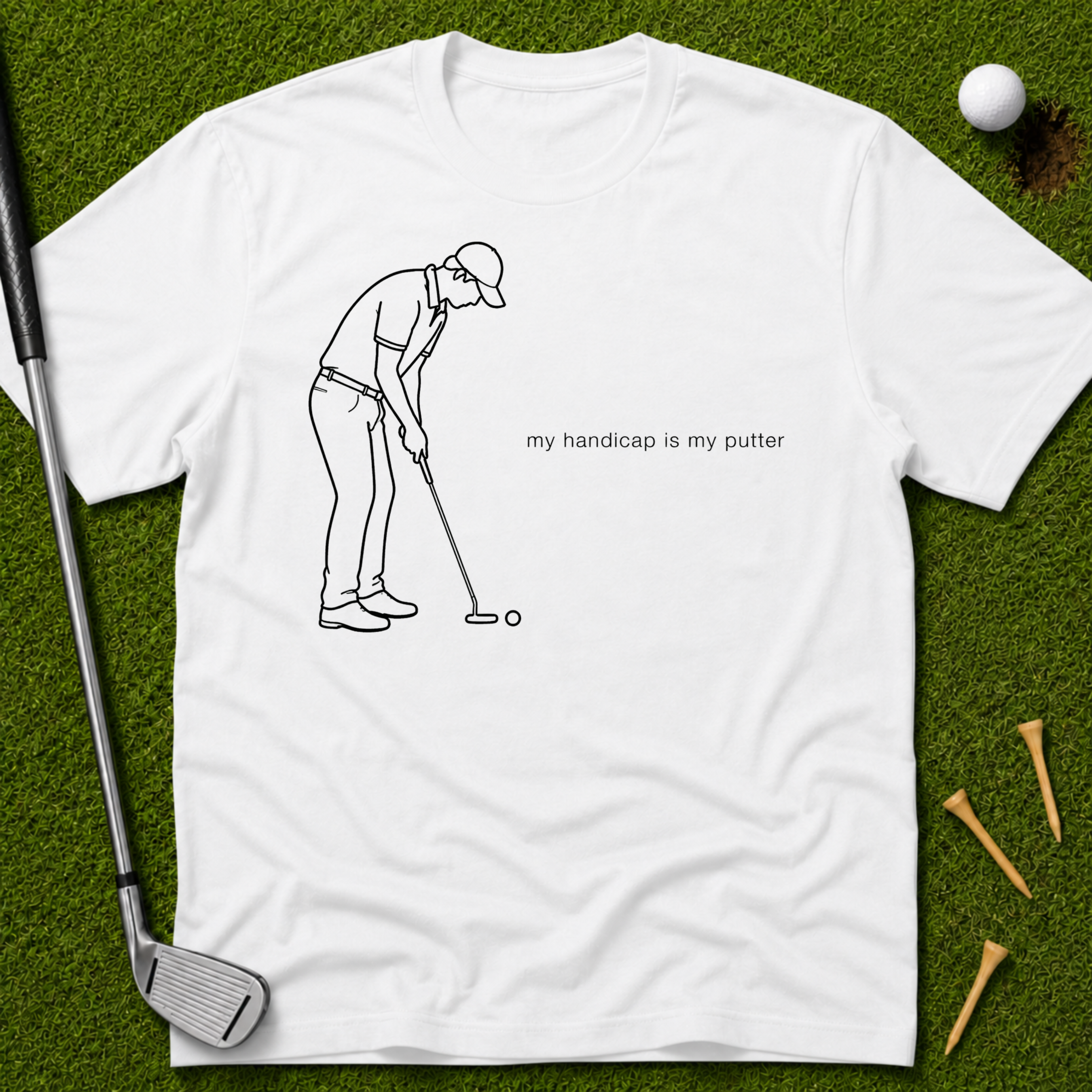 My Handicap Is My Putter T-Shirt
