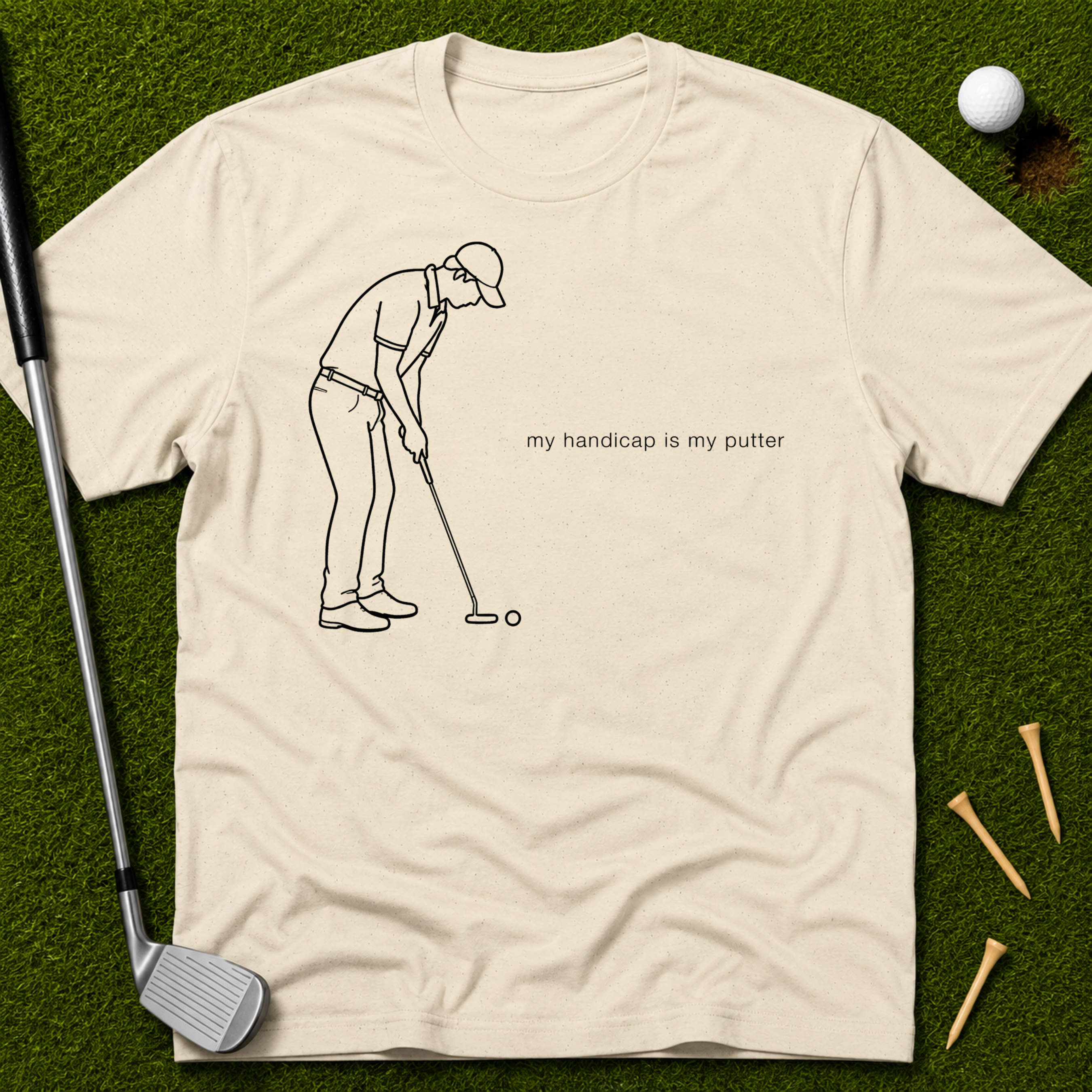 My Handicap Is My Putter T-Shirt
