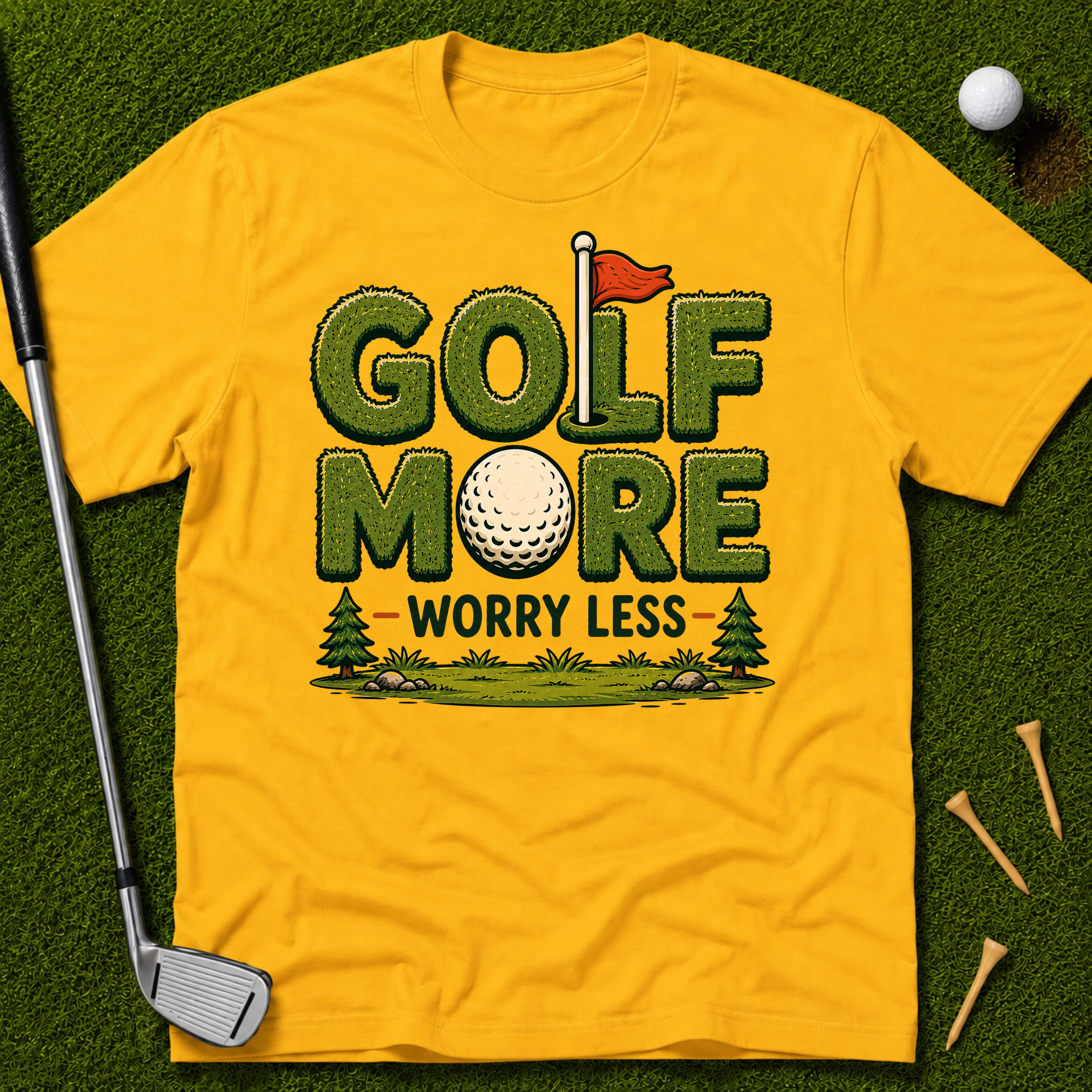 Golf More Worry Less T-Shirt