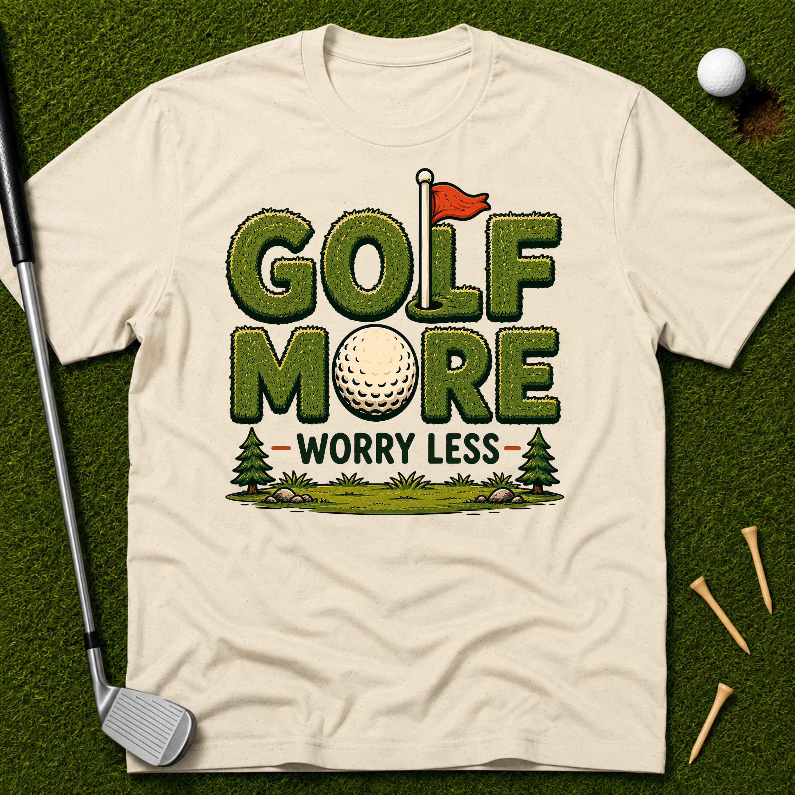 Golf More Worry Less T-Shirt