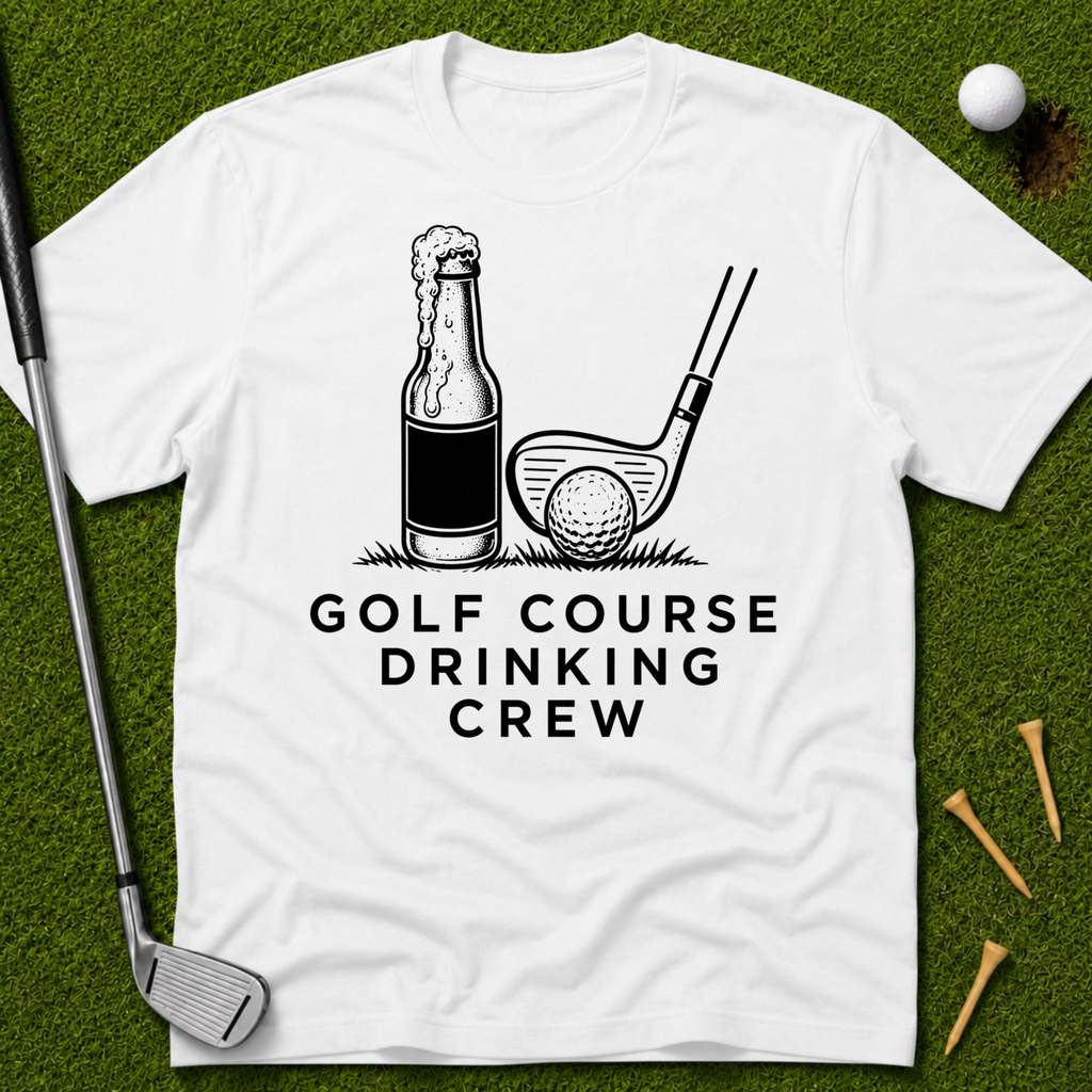 Golf Course Drinking Crew T-Shirt
