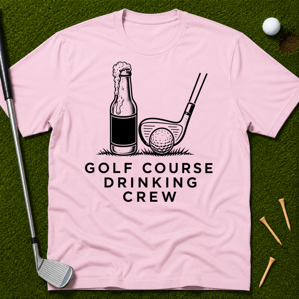 Golf Course Drinking Crew T-Shirt