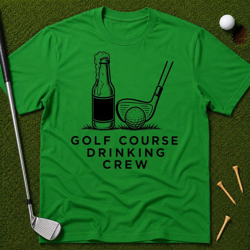 Golf Course Drinking Crew T-Shirt
