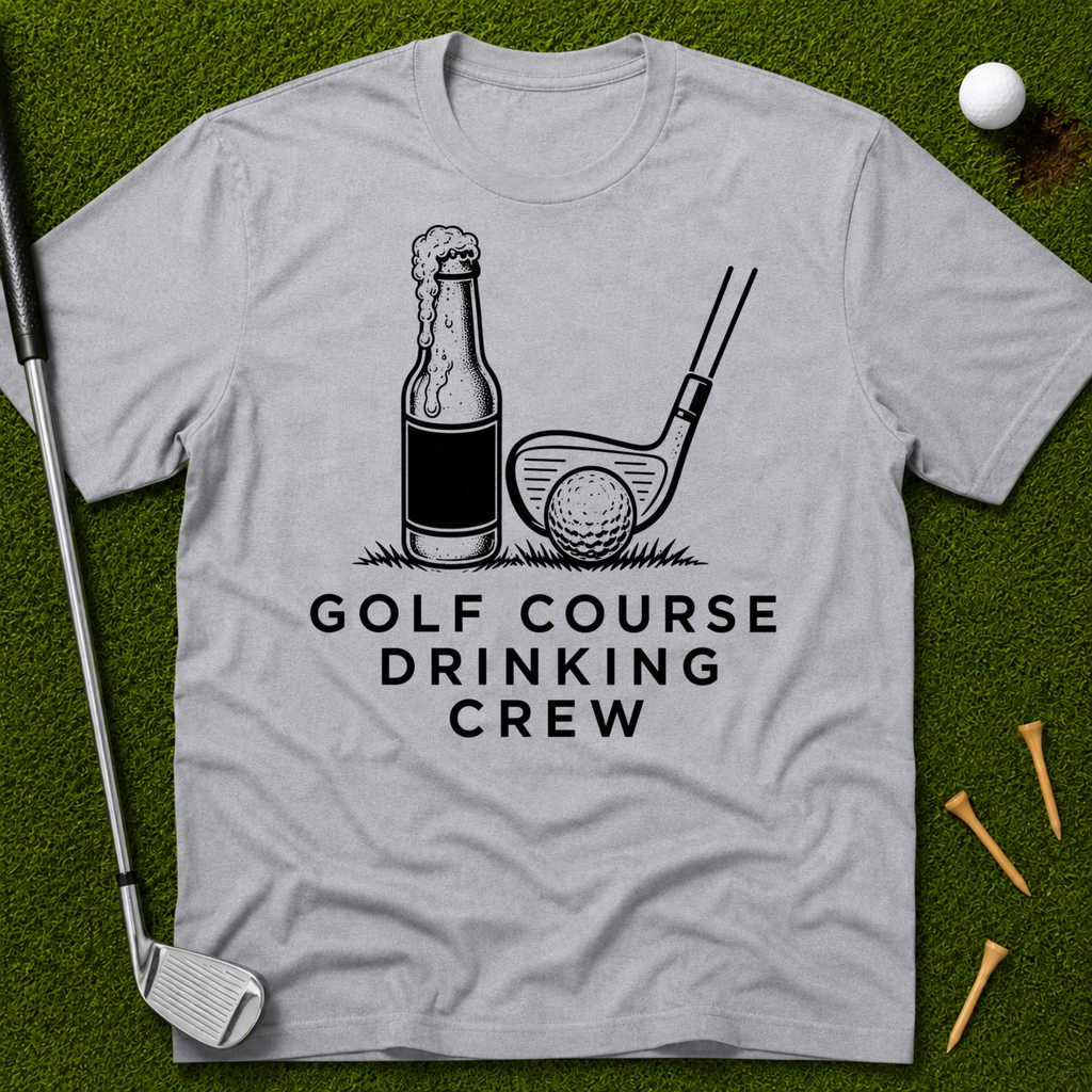 Golf Course Drinking Crew T-Shirt