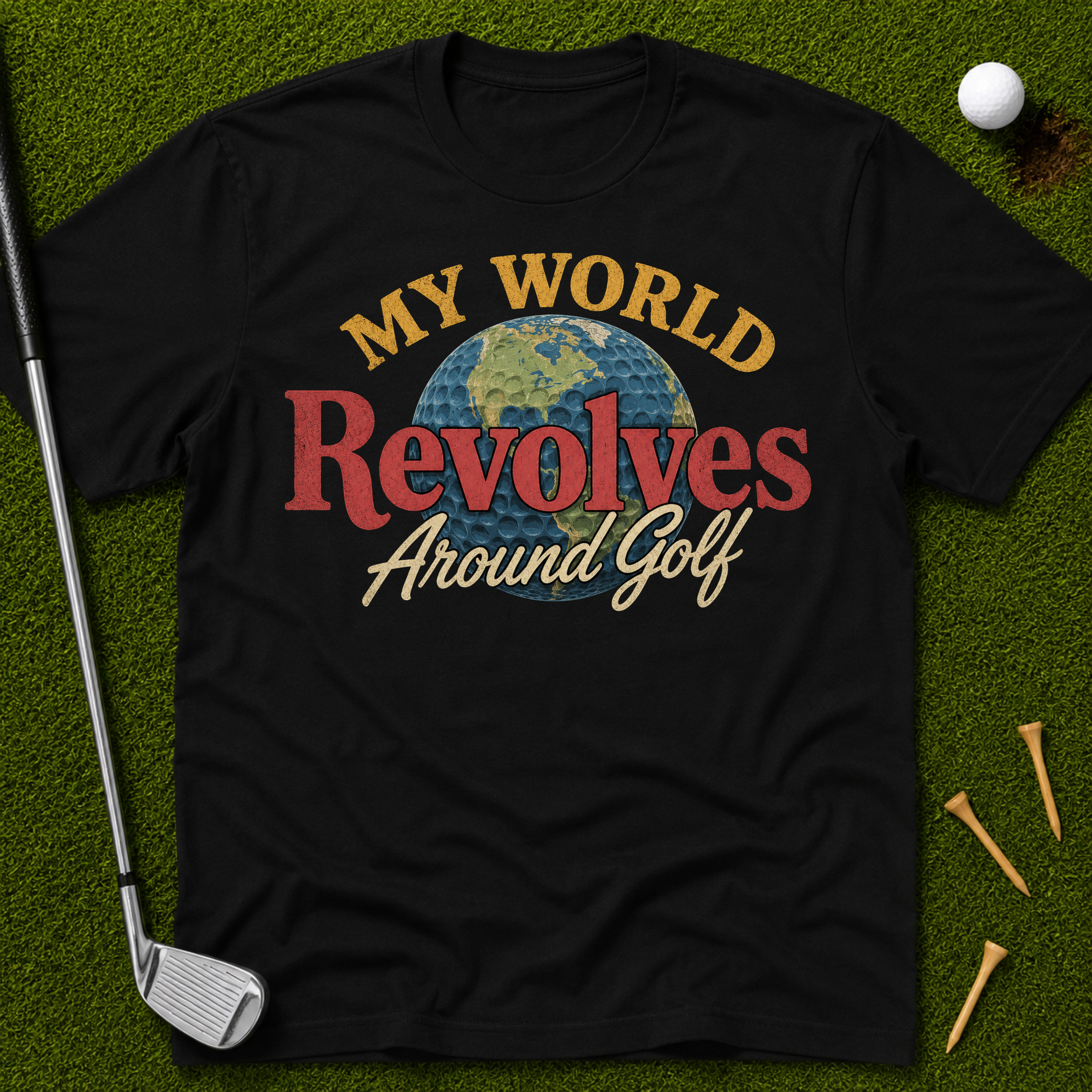 My World Revolves Around Golf T-Shirt