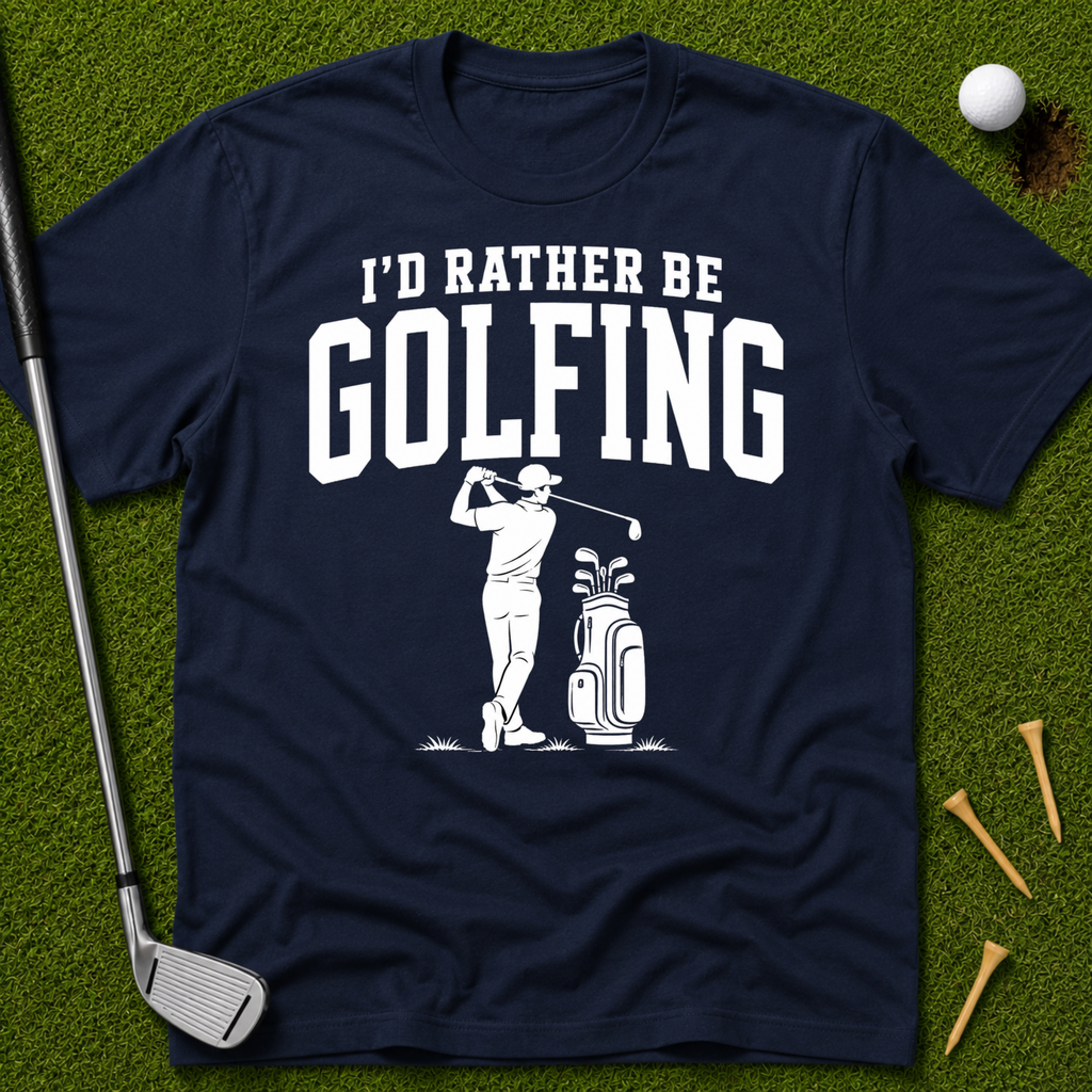 I'd Rather Be Golfing T-Shirt