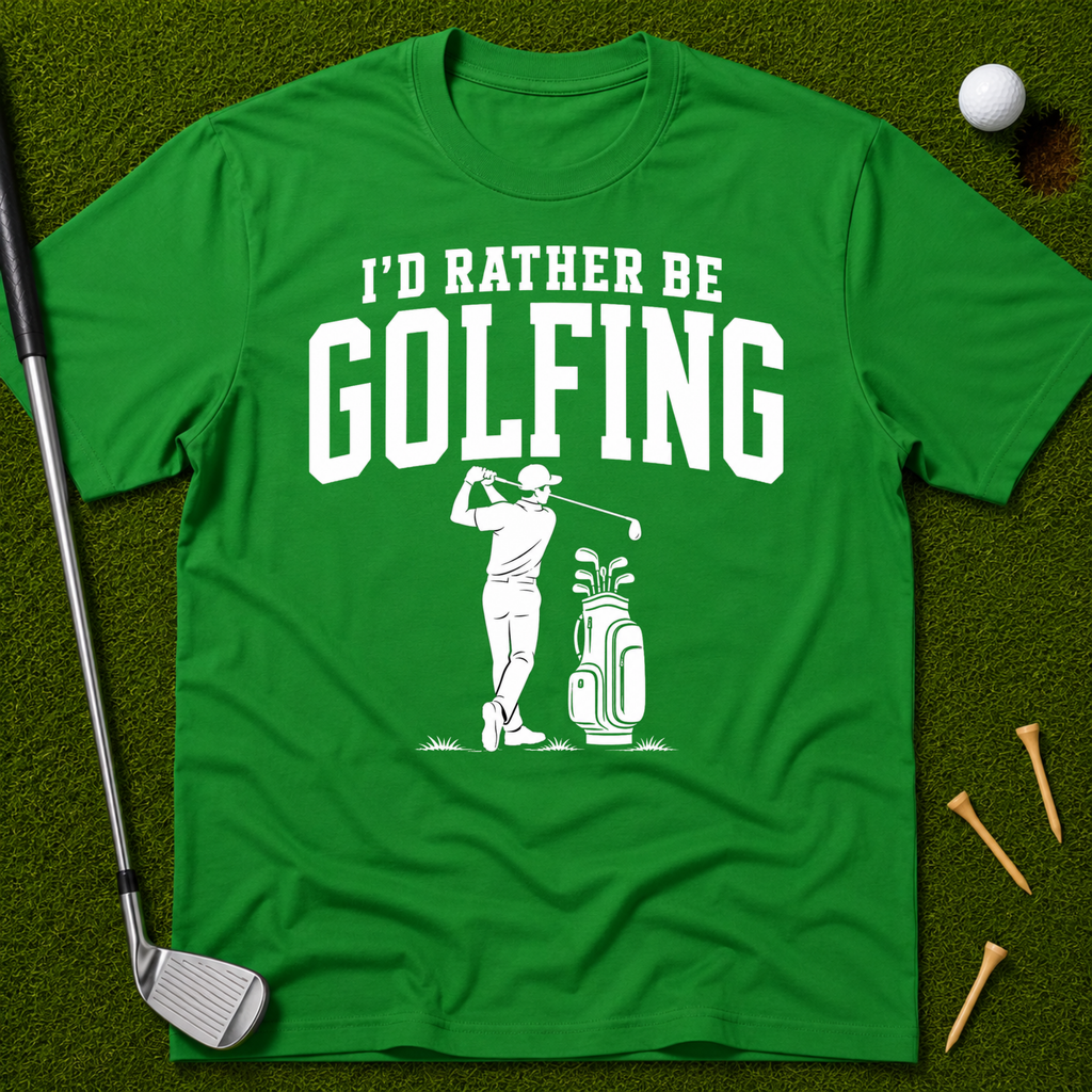 I'd Rather Be Golfing T-Shirt