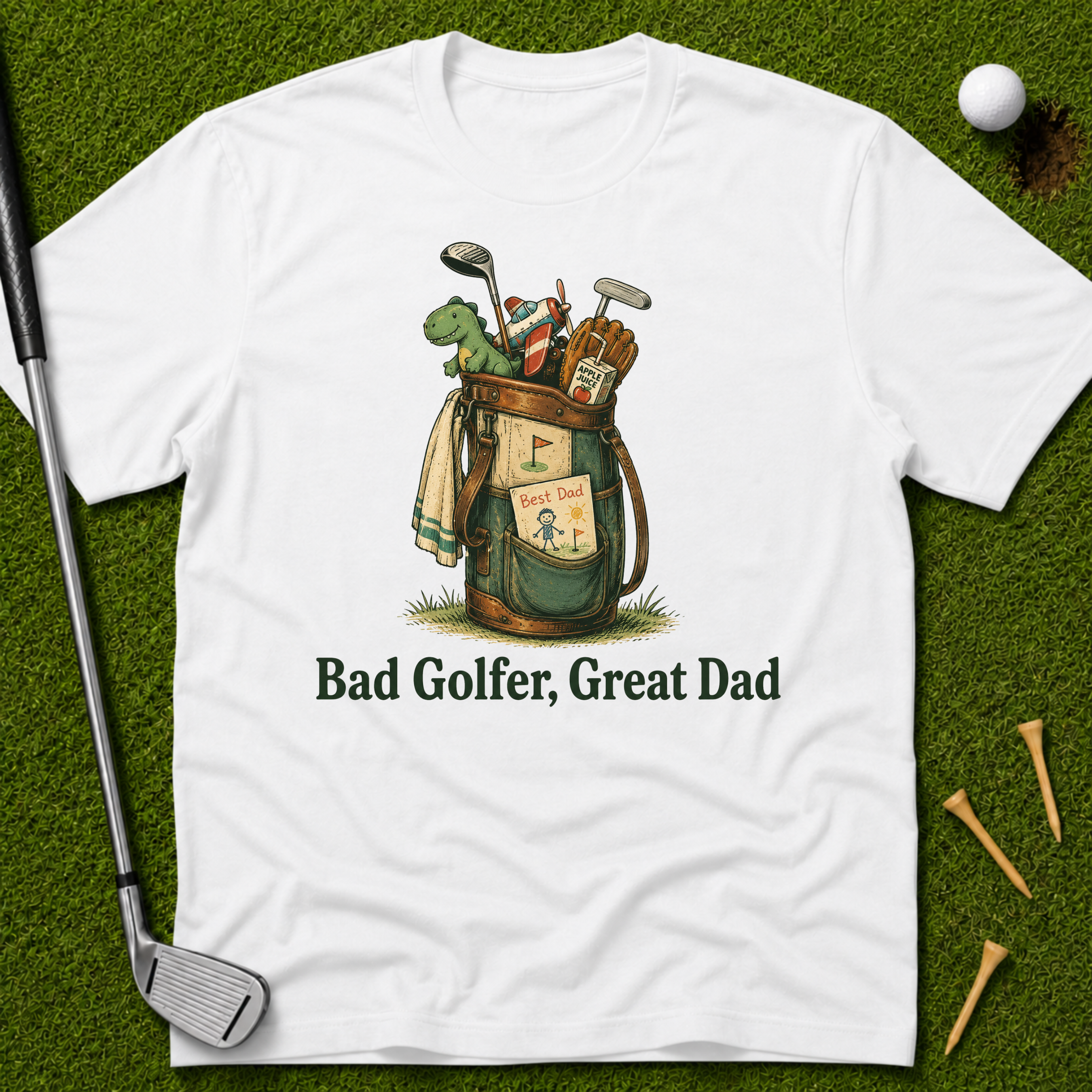 Bad Golfer, Great Dad T-Shirt