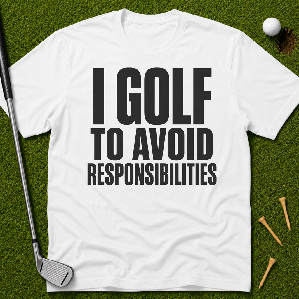 I Golf To Avoid Responsibilities T-Shirt