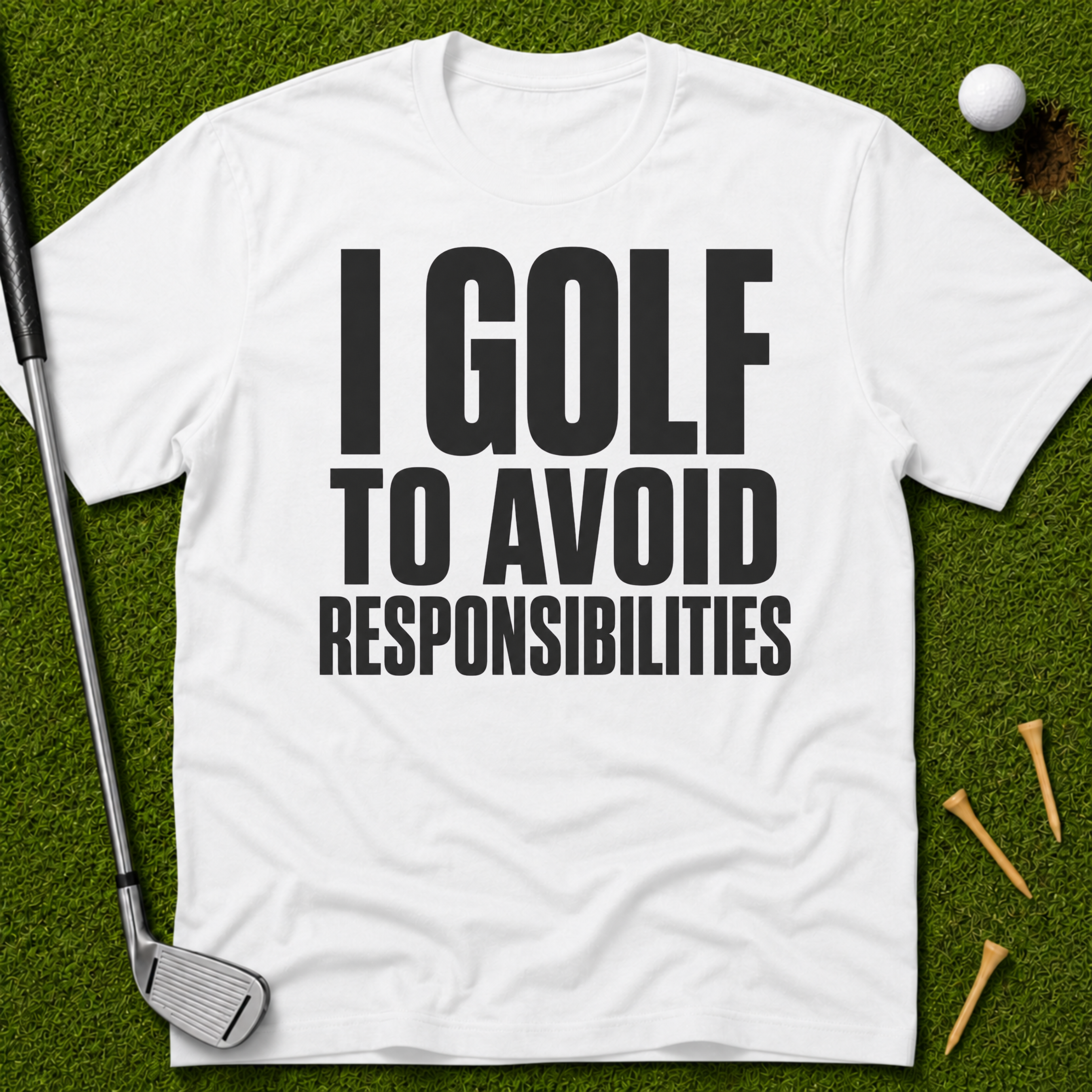 I Golf To Avoid Responsibilities T-Shirt