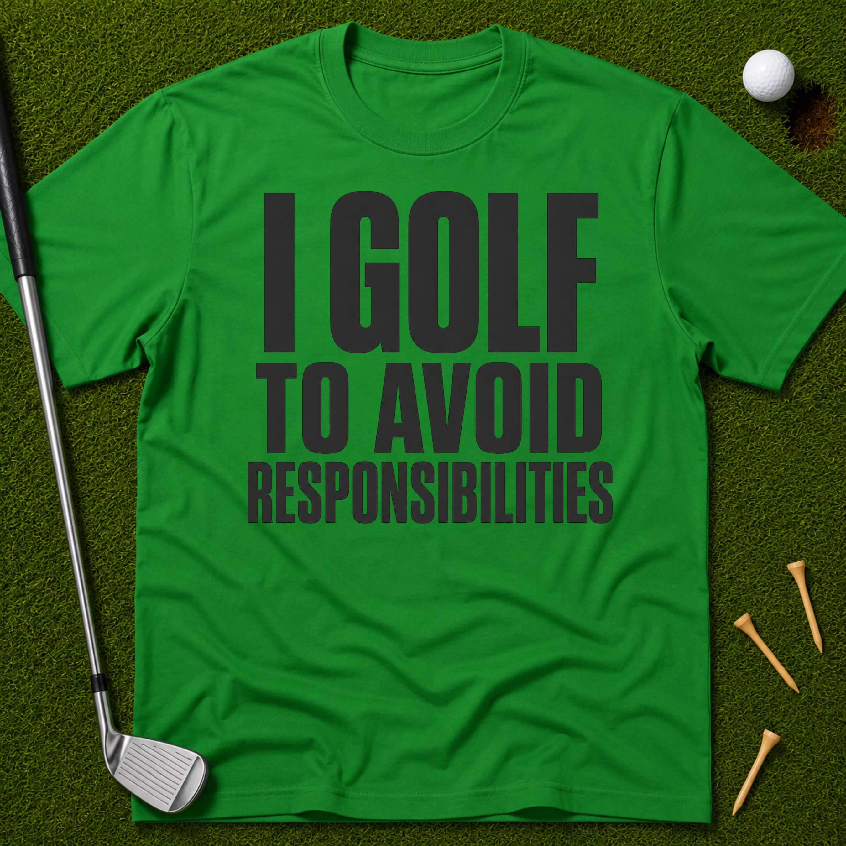 I Golf To Avoid Responsibilities T-Shirt