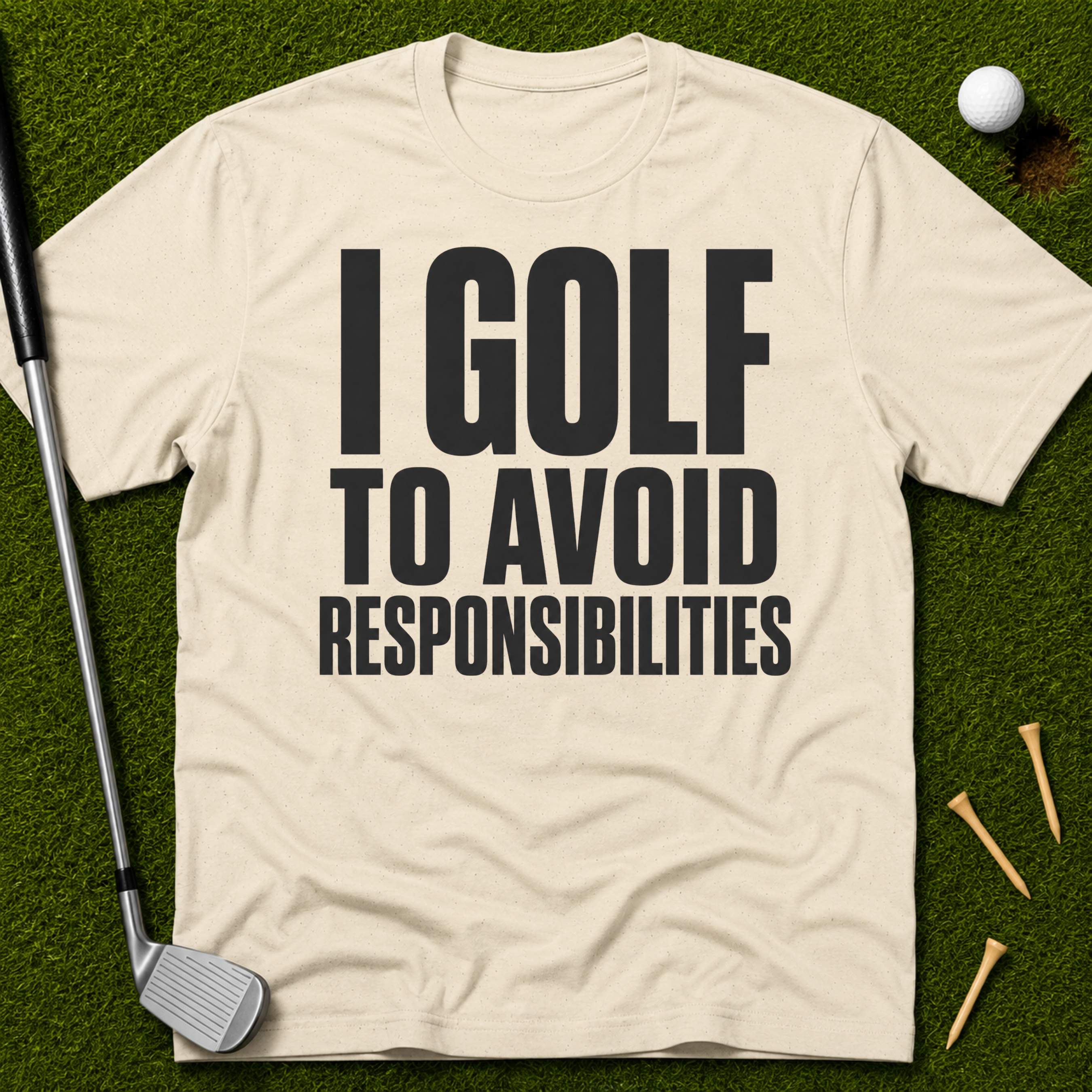 I Golf To Avoid Responsibilities T-Shirt