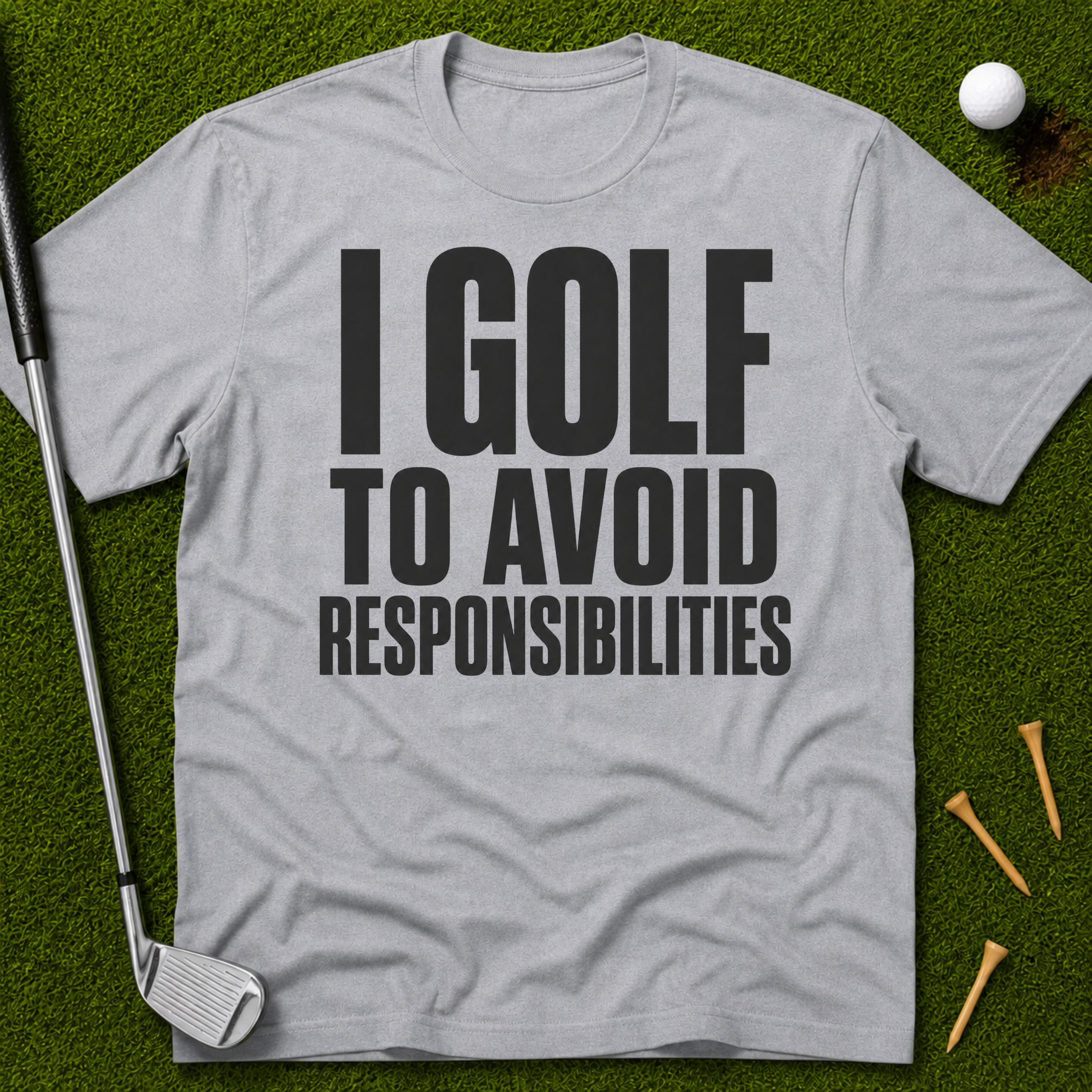 I Golf To Avoid Responsibilities T-Shirt