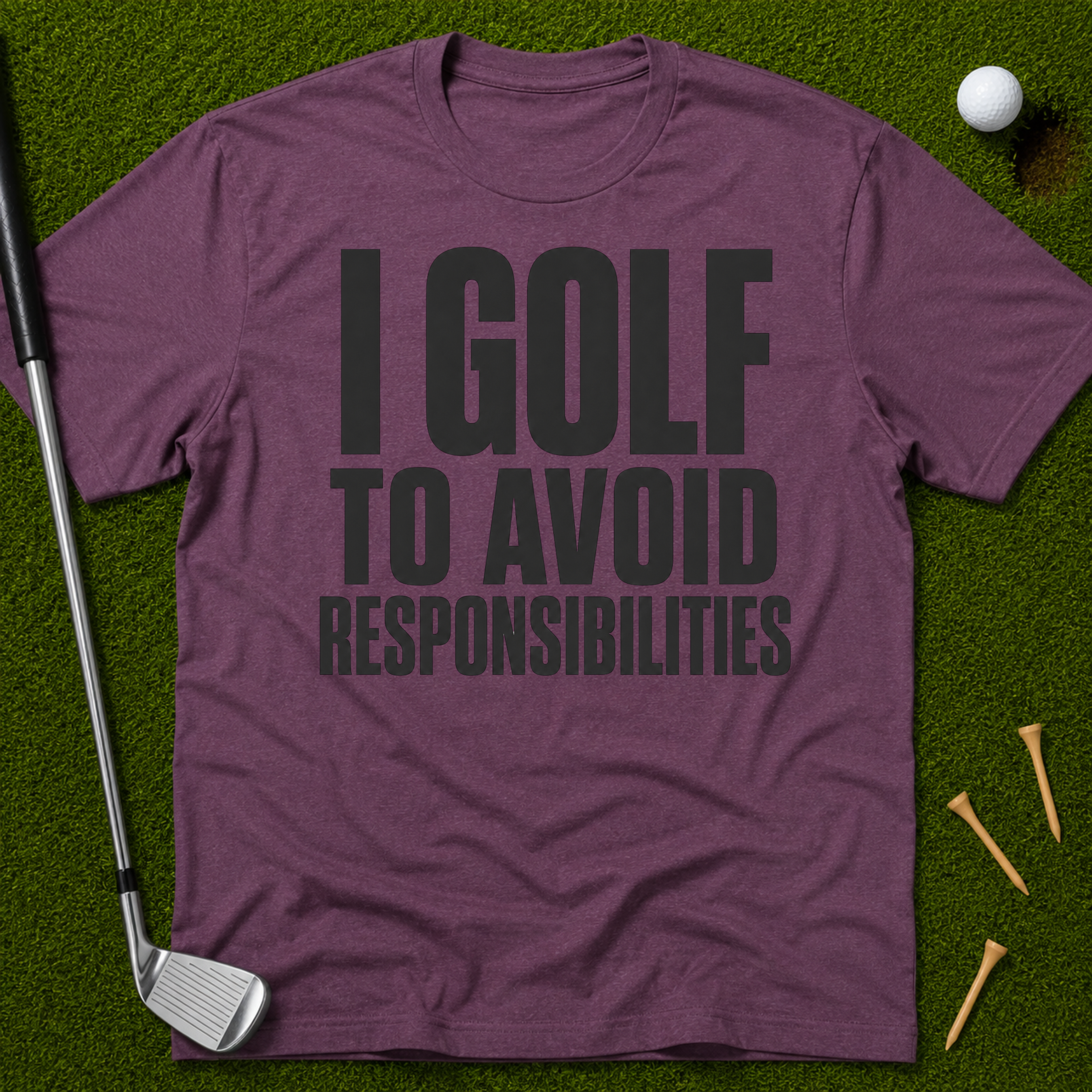 I Golf To Avoid Responsibilities T-Shirt