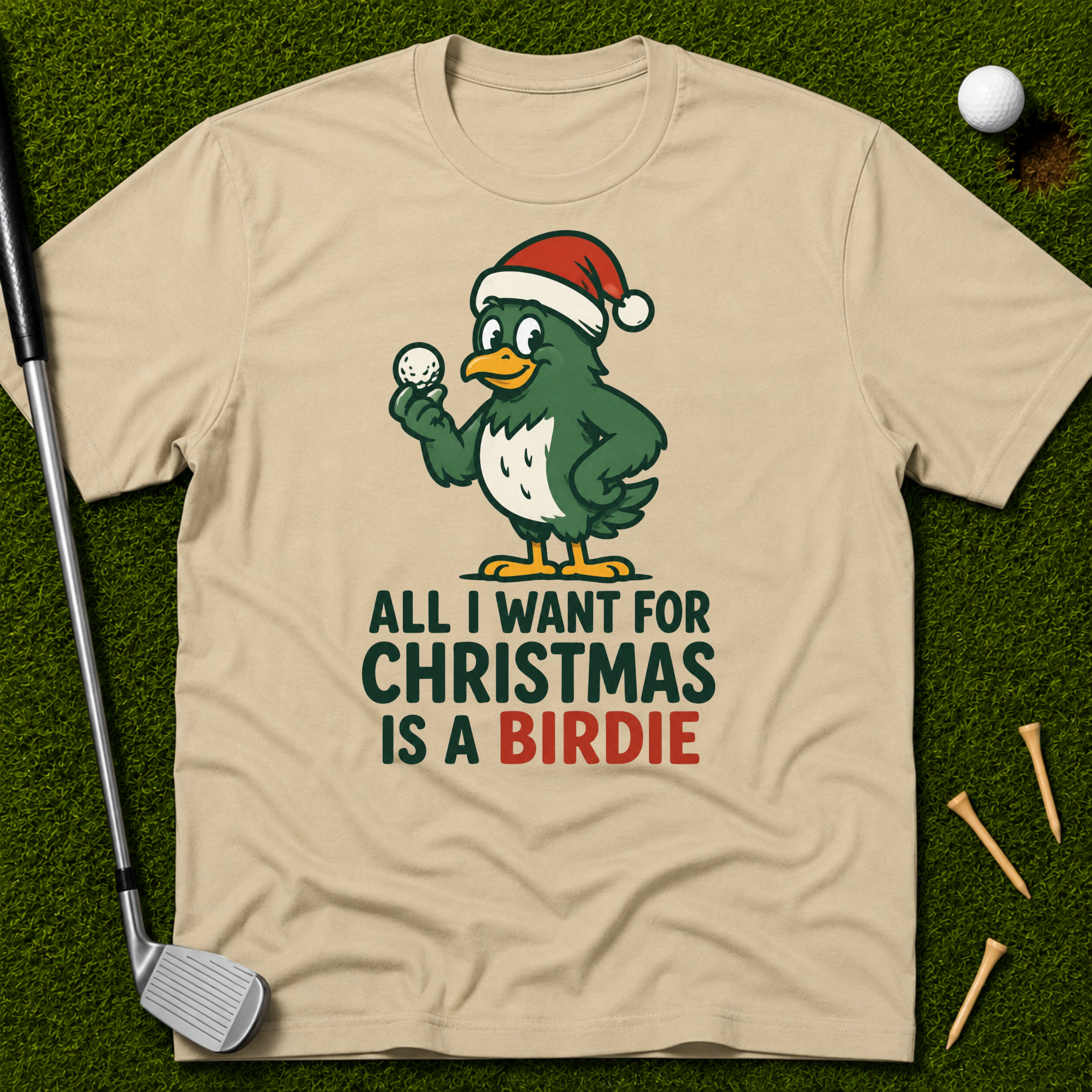 All I Want For Christmas Is A Birdie T-Shirt