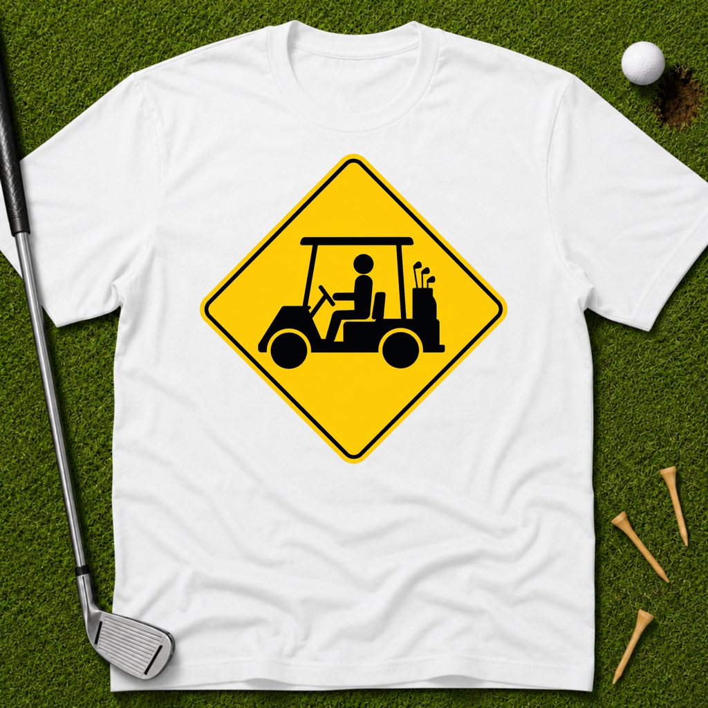 Caution Golf Cart Driver T-Shirt