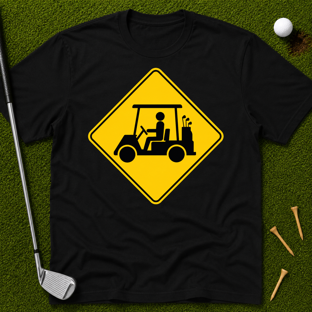Caution Golf Cart Driver T-Shirt