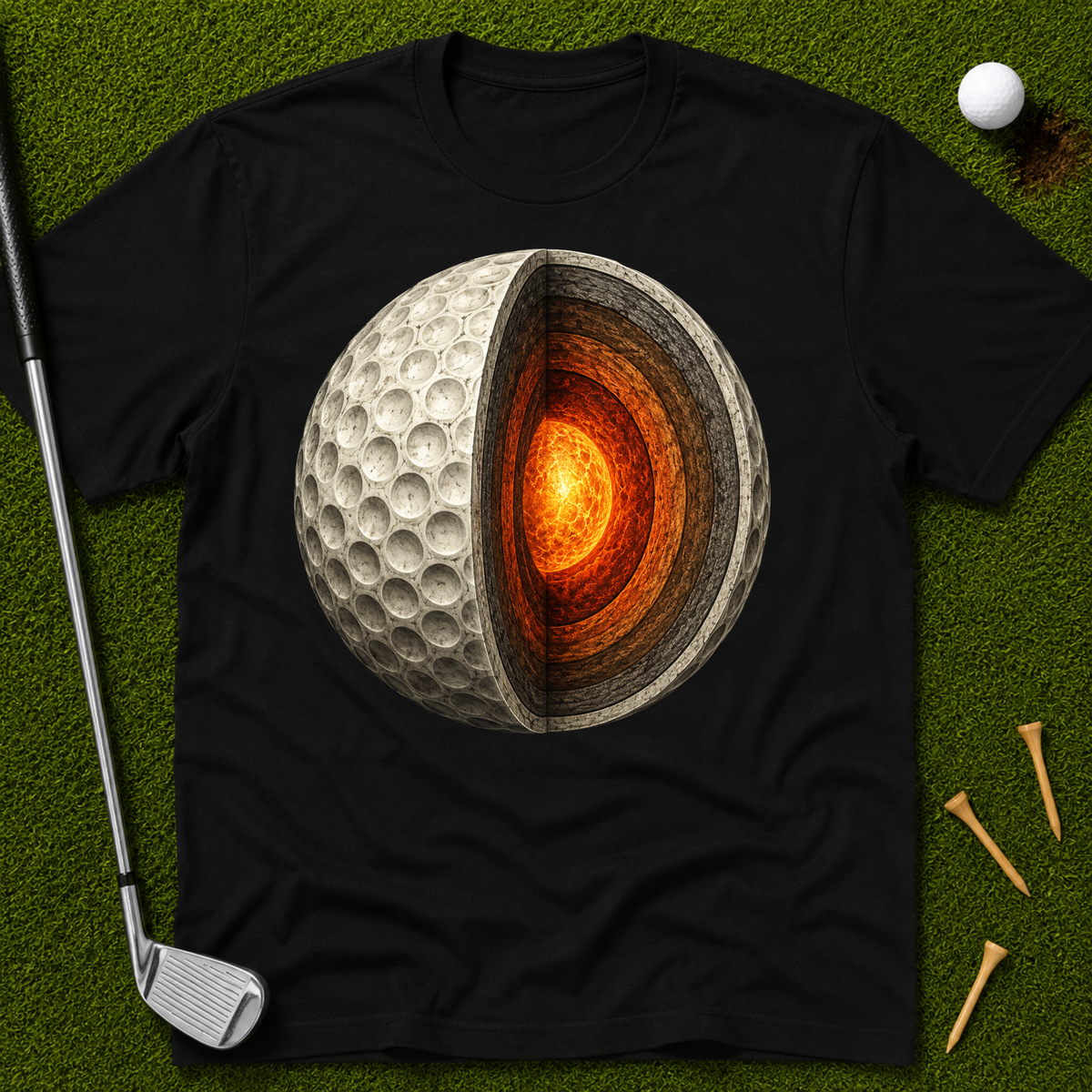Golf Ball Earth Core T-Shirt