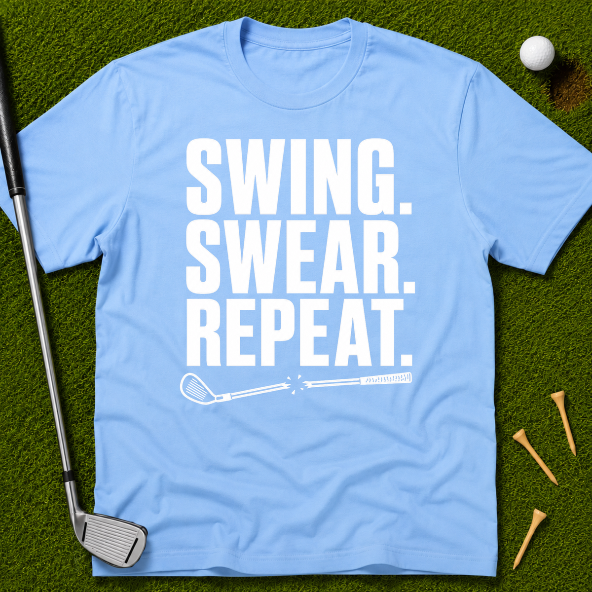 Swing. Swear. Repeat. T-Shirt