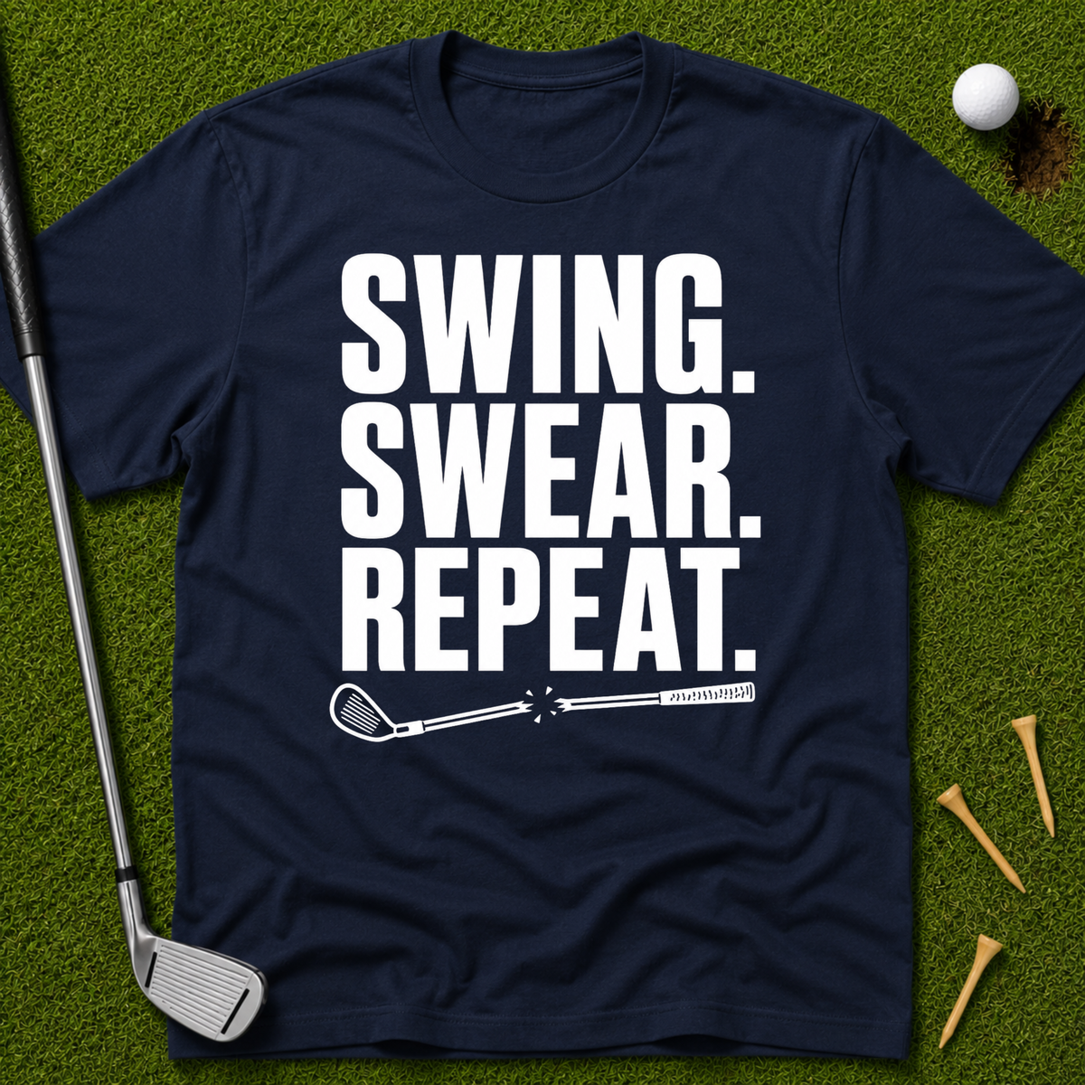 Swing. Swear. Repeat. T-Shirt