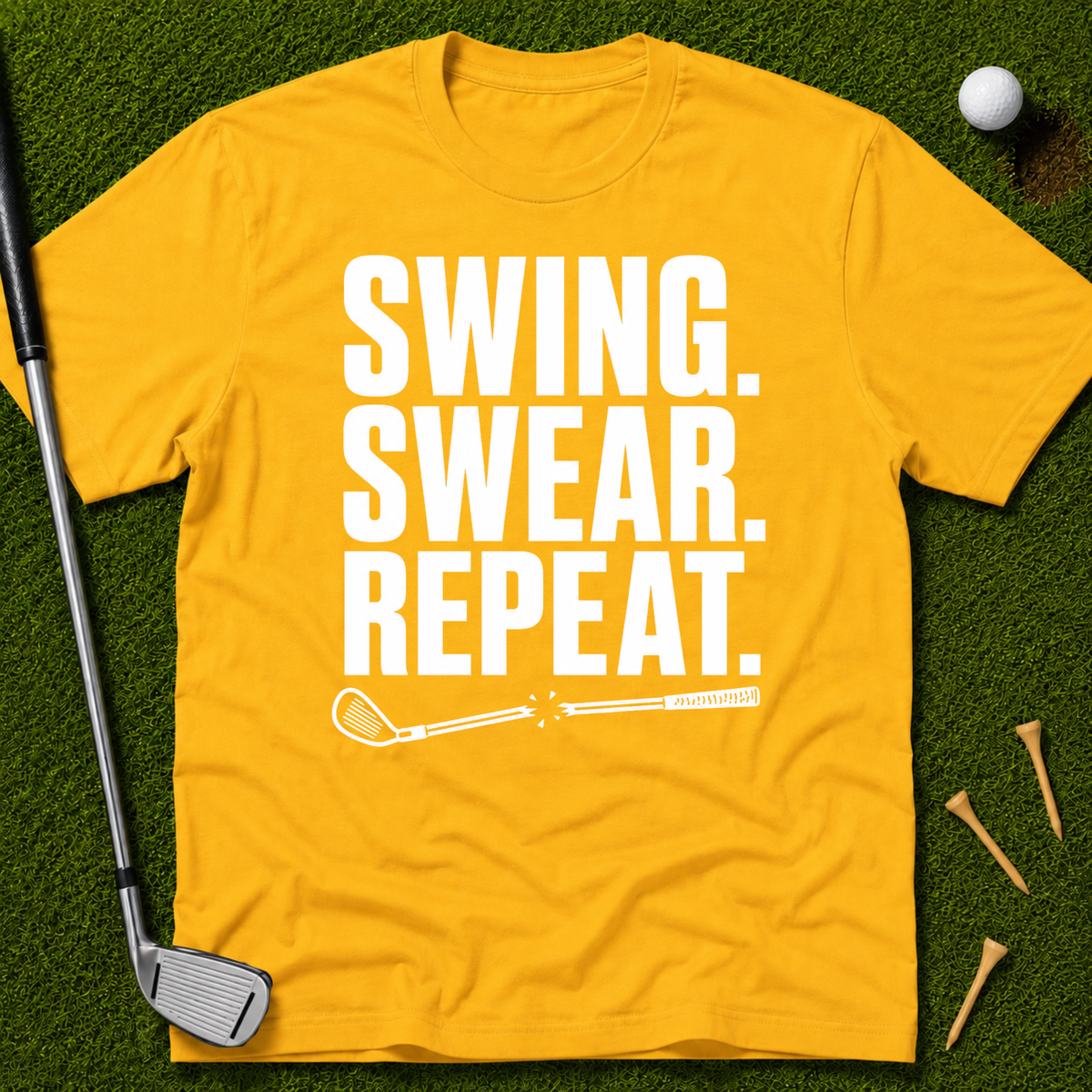 Swing. Swear. Repeat. T-Shirt