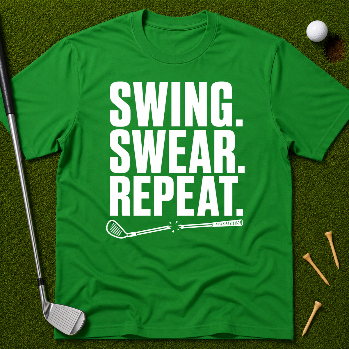 Swing. Swear. Repeat. T-Shirt