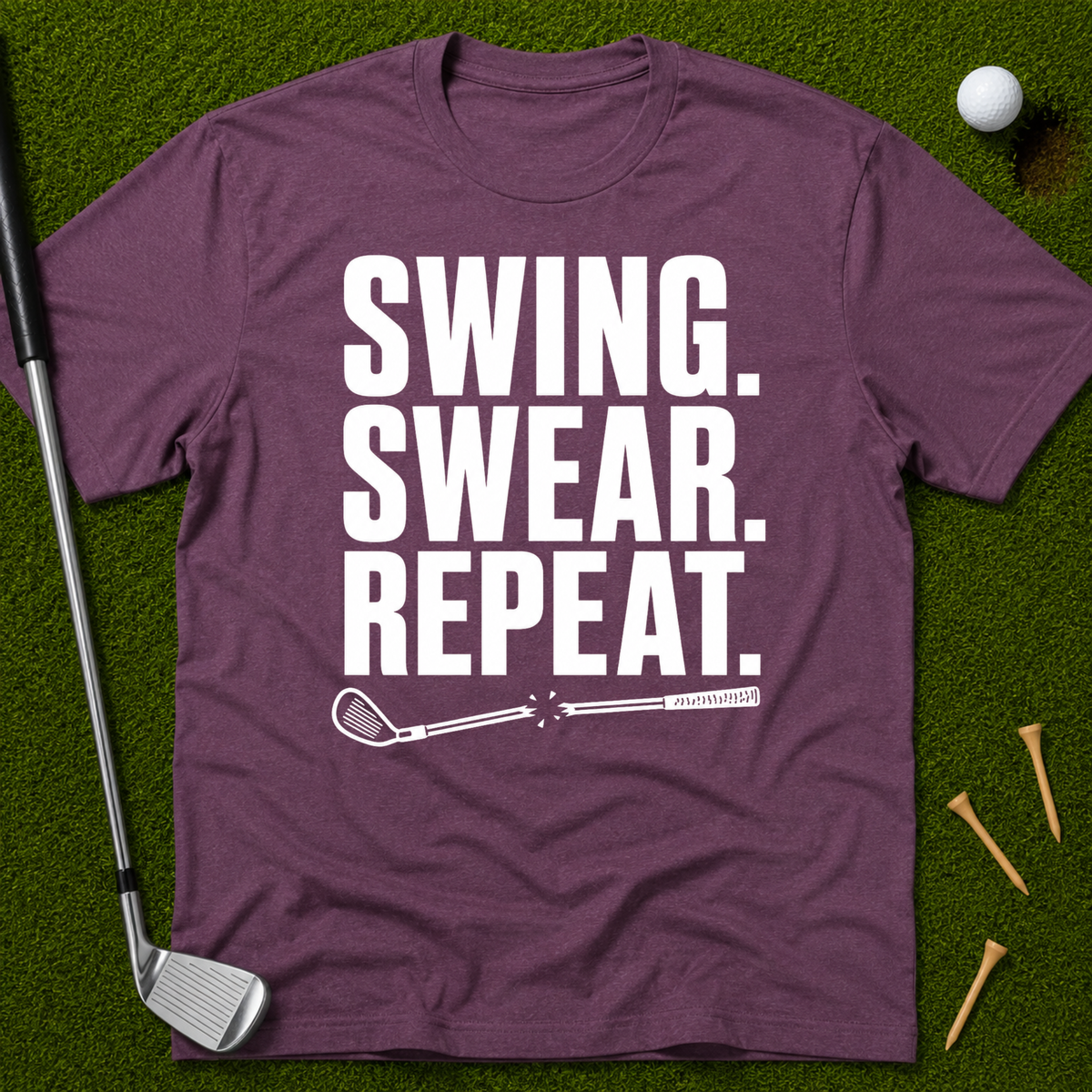 Swing. Swear. Repeat. T-Shirt