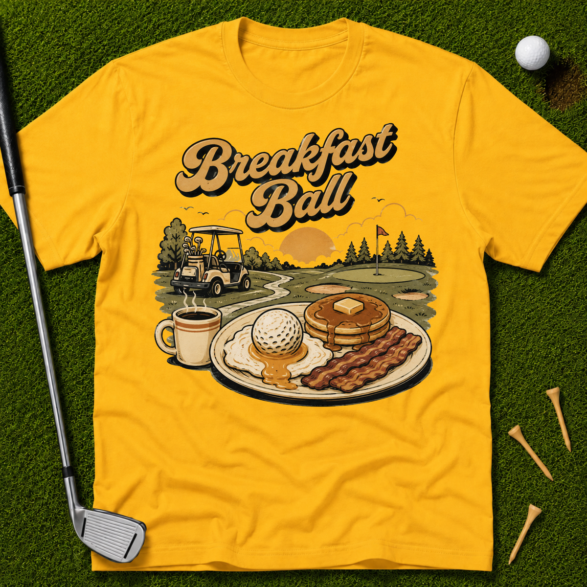 Breakfast Ball Plate T-Shirt