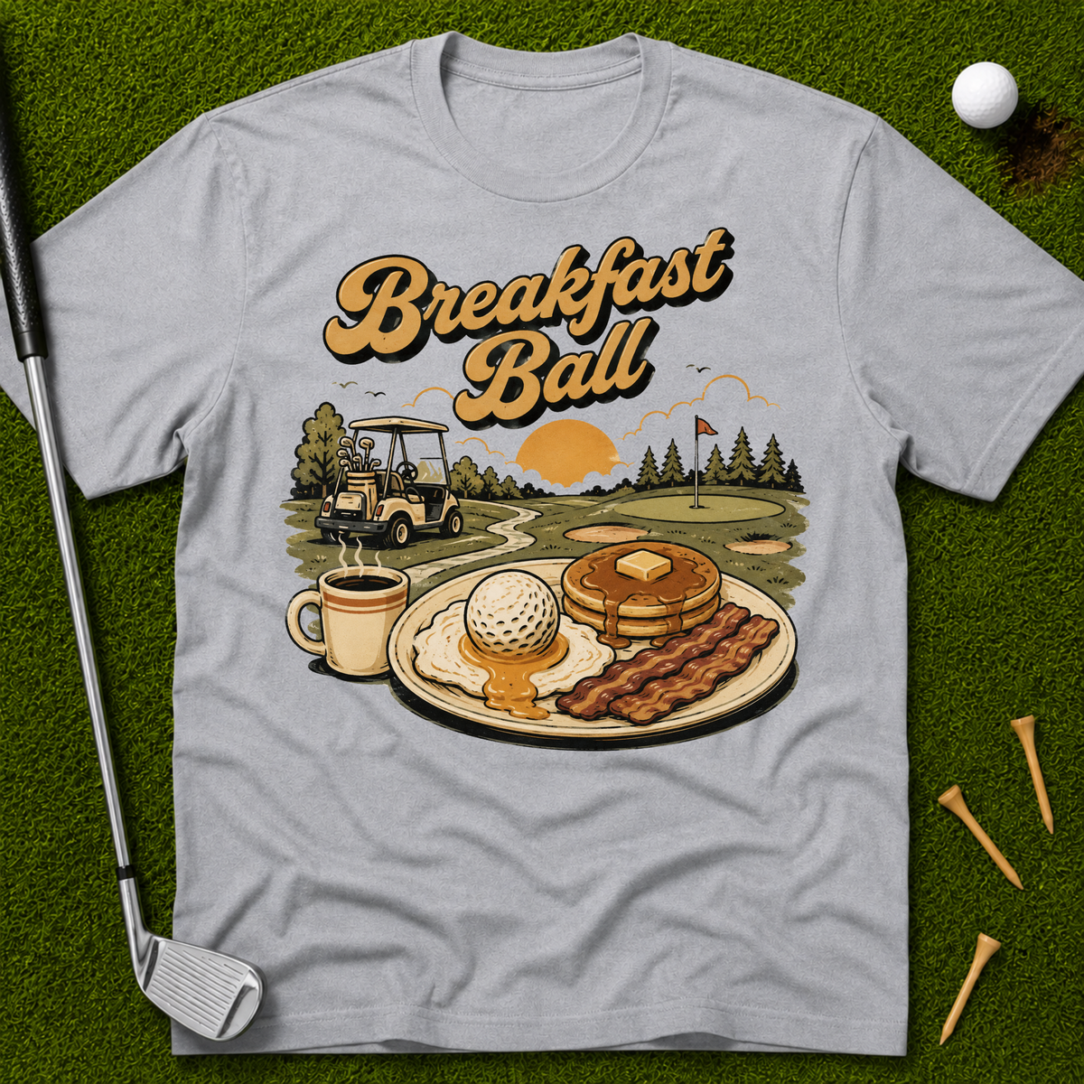 Breakfast Ball Plate T-Shirt