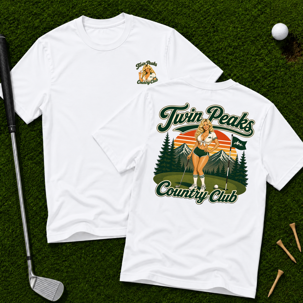 Twin Peaks Country Club Two Sided Tee