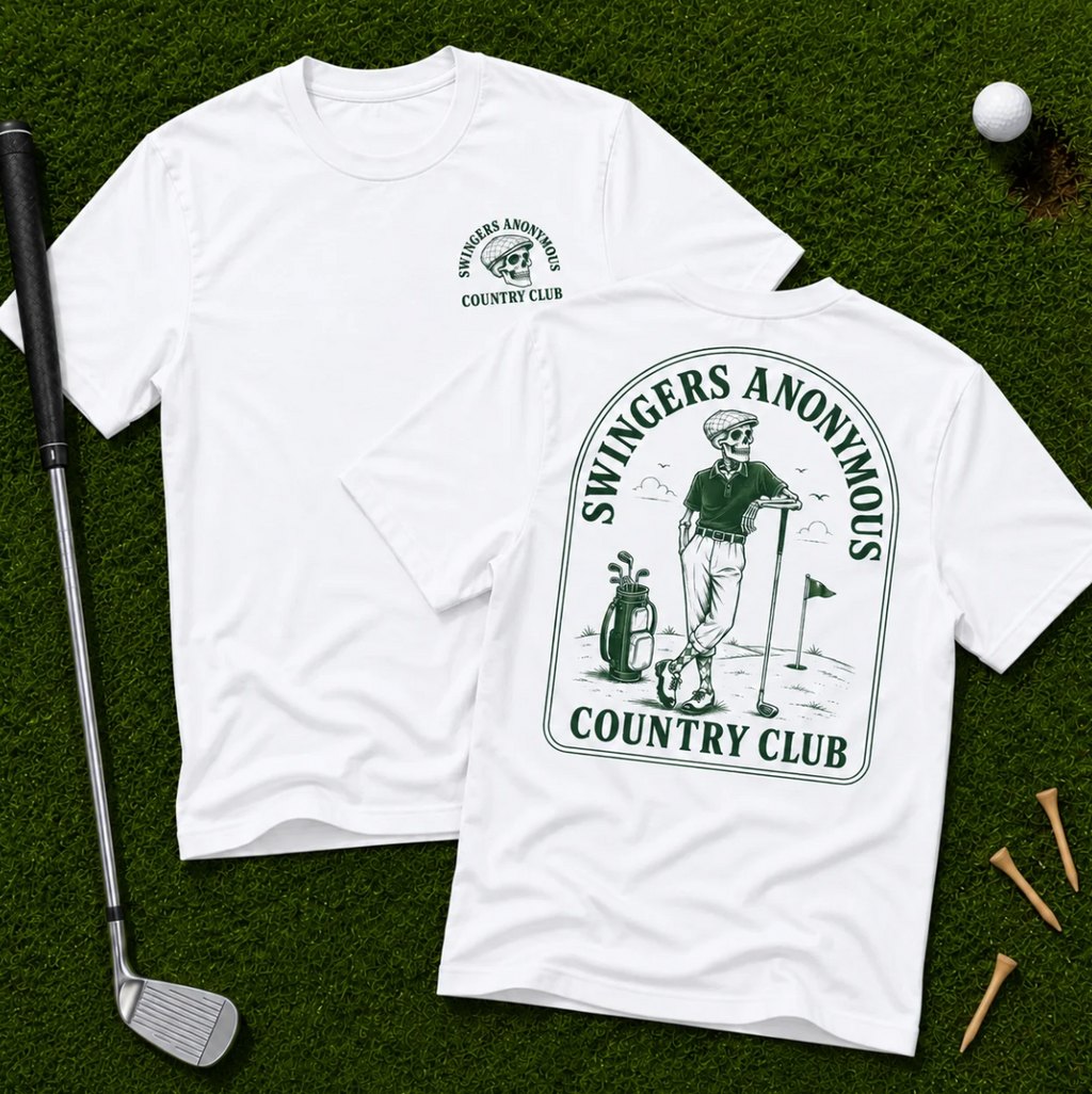 Swingers Anonymous Country Club Two Sided Tee
