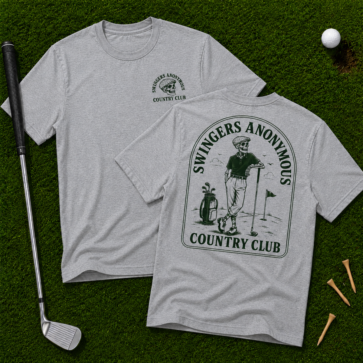 Swingers Anonymous Country Club Two Sided Tee